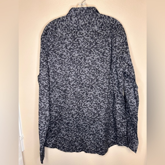 NWT DKNY Men’s Button Down Dress Shirt Size XL Black Gray - Picture 5 of 6